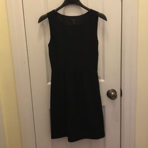 J Crew work black Audrey style dress